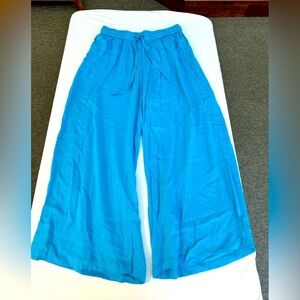 🎉Connection 18 Aqua Blue Palazzo Pants Lightweight Size S/M